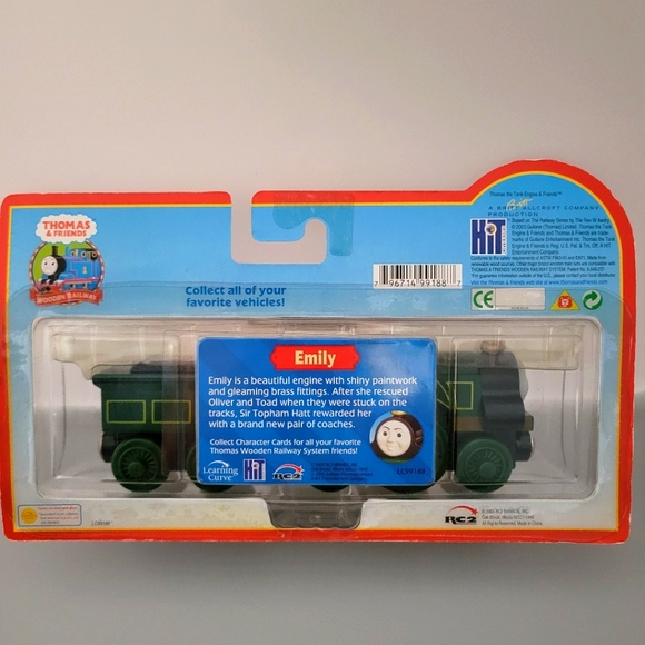 Thomas Wooden Railway Emily and Tender Train - 2005 -  New in Package - Picture 2 of 6